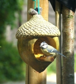 Vogelpindakaashouder kastanje