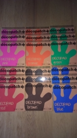 Decopad starter set minivellen inclusief lijm en kwast