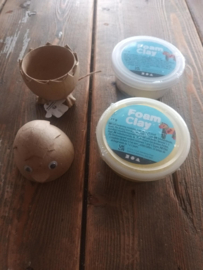 Eierdop/kuikendoos, BT095, DIY pakket FoamClay
