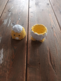 Eierdop/kuikendoos, BT095, DIY pakket FoamClay