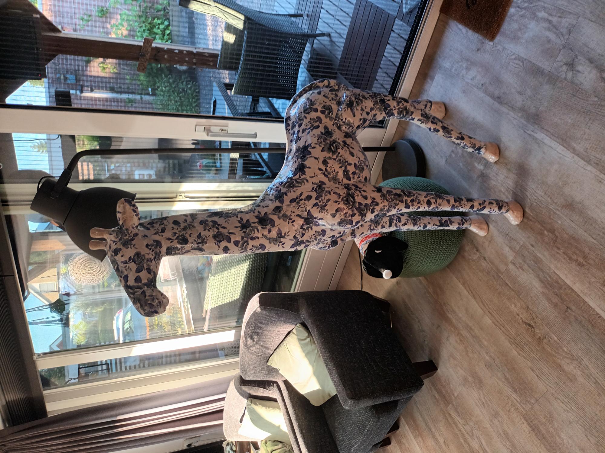 Giraffe XXL, XLA01, gepimpt met Décopatch