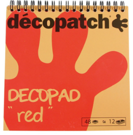 Decopad 'red' mini vellen