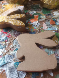 Paashaas doos,  BT052C, DIY pakket Décopatch
