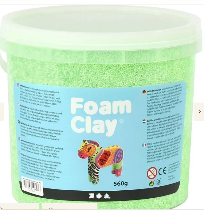 FoamClay, 560 gr Groen Neon