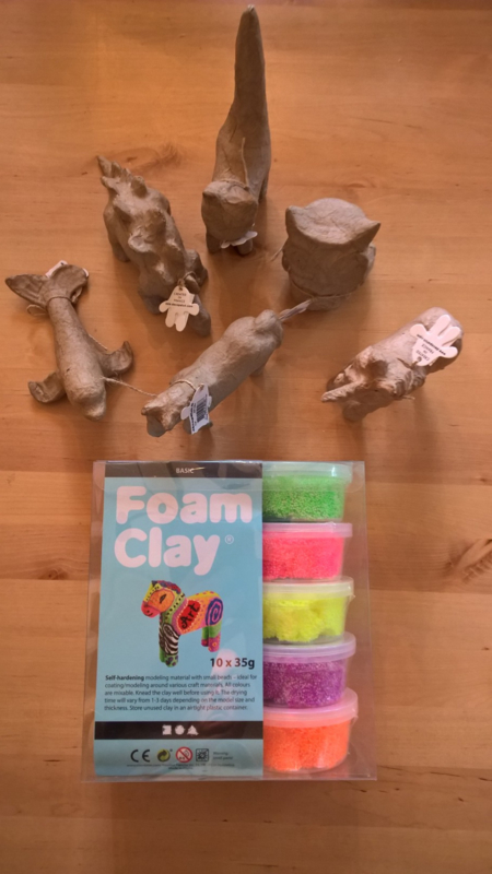 Foam Clay  basispakket  + 6 kleine dieren