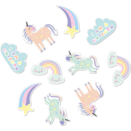 Unicorn en Regenbogen Tafelconfetti