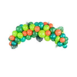 Ballonnenboog decoratie groen - 60 delig