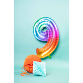 Cijfer ballon 9 Yummy Gummy 81cm