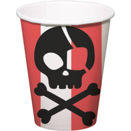 Piraten Party drinkbekertjes 8 stuks