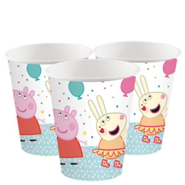 Peppa Pig  drink bekertjes - 8 stuks