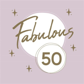 50 jaar servetjes Fabulous 50