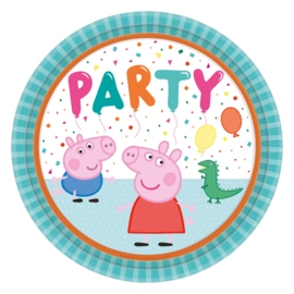 Peppa Pig  feest bordjes - 8 stuks