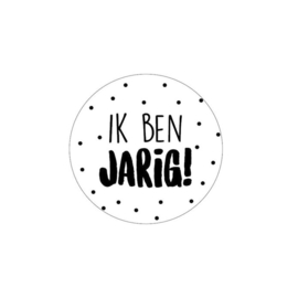 Sticker rond Ik ben jarig!