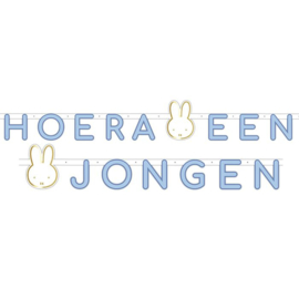 Nijntje geboorte slinger "Hoera een Jongen"