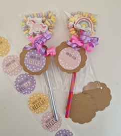 Traktatie Unicorn in pastelkleurtjes