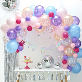 Ballonnenboog Pastel tinten - 80 delig