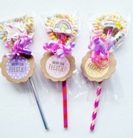 Traktatie Unicorn in pastelkleurtjes