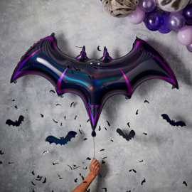 Vleermuis XXL folie ballon voor Halloween