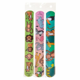 Klap armbandje Wilde Dieren