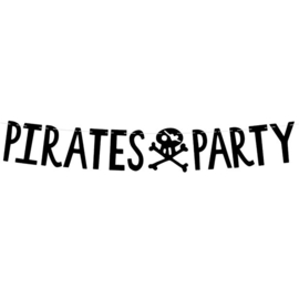 Pirates Party letter slinger zwart