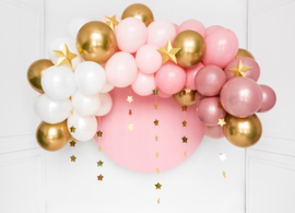 Ballonnenboog roze - 60 delig