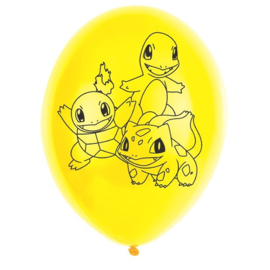 Pokemon ballonnen - set van 6