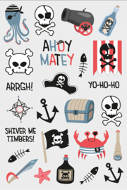 Piraten tattoos 25 stuks