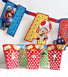 Super Mario traktatie met sleutelhanger