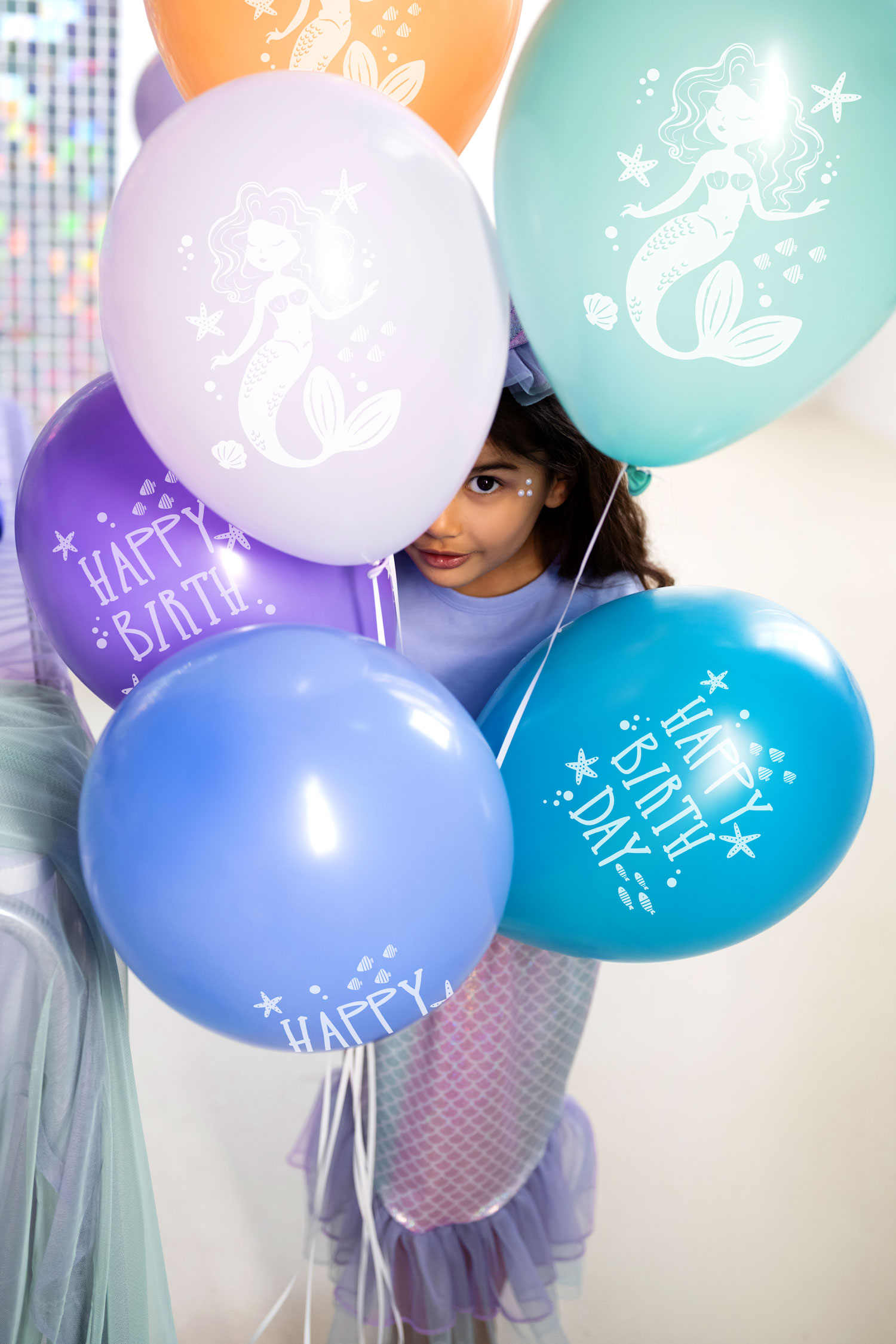 Zeemeermin ballonnen set van 6
