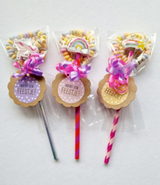 Traktatie Unicorn in pastelkleurtjes