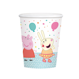 Peppa Pig  drink bekertjes - 8 stuks