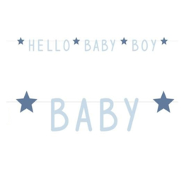 Letterslinger Blue Stars  "Hello Baby Boy"