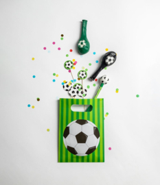 Voetbal uitdeelzakjes - 6 stuks