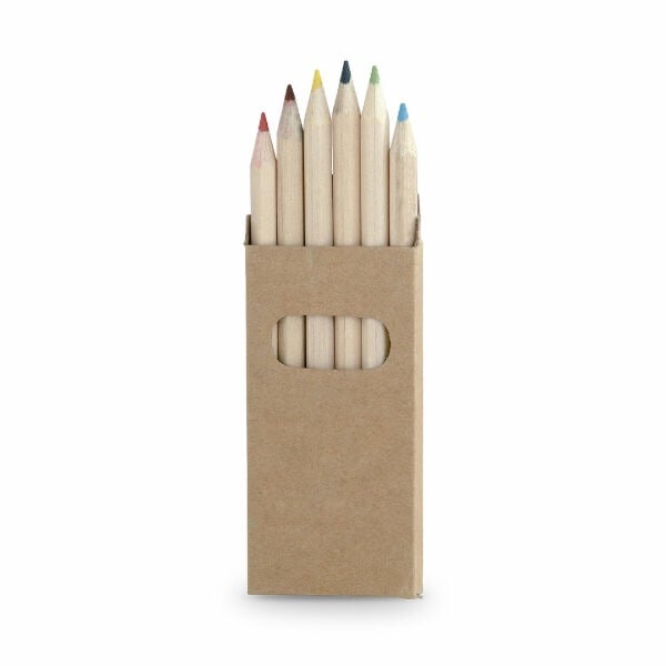 Mini kleurpotloodjes 6 stuks