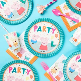 Peppa Pig  feest bordjes - 8 stuks