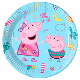 Peppa Pig  Feest bordjes - 8 stuks