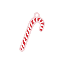 Cadeau label snoepstok Candy Cane