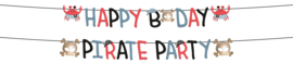 Piraten Letterslinger Happy Birthday