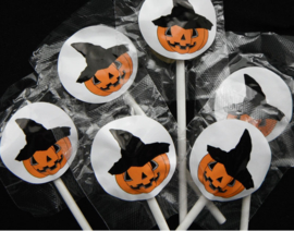 Lollie Halloween pompoen - per stuk