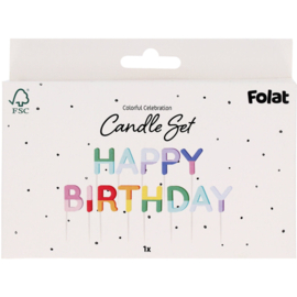 Happy Birthday taartkaarsjes