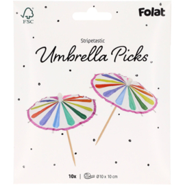 Parasol prikkers Stripetastic 10 stuks