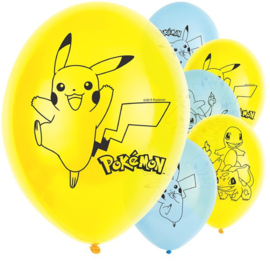 Pokemon ballonnen - set van 6