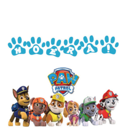 Traktatie labeltje Paw Patrol