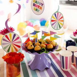 Cocktail prikkertjes vlaggetjes 10 stuks