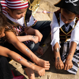 Piraten tattoos 25 stuks