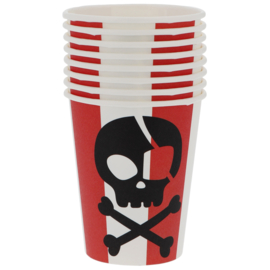 Piraten Party drinkbekertjes 8 stuks