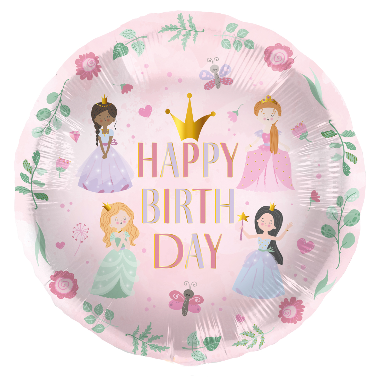 Prinsessen folieballon 45cm
