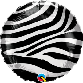 Zebra print folie ballon