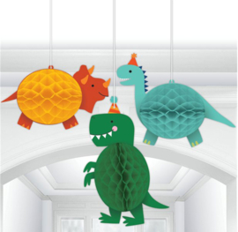 Dino Honeycomb decoratieset - 3 delig