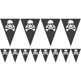 Vlaggenlijn Piraten zwart - 6 meter